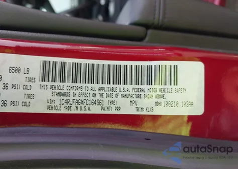 2015 Jeep Grand Cherokee Altitude from USA, damaged, VIN 1C4RJFAGXFC164561